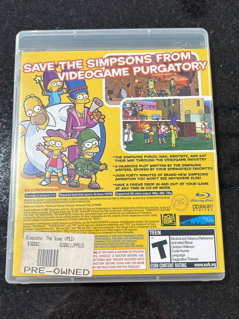 The Simpsons Game (Yellow) PlayStation 3 by
